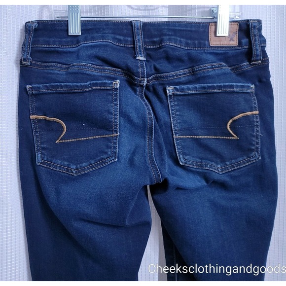American Eagle Jegging Dark Wash Super Stretch Jeans Women's size 2 Regular - Picture 3 of 4